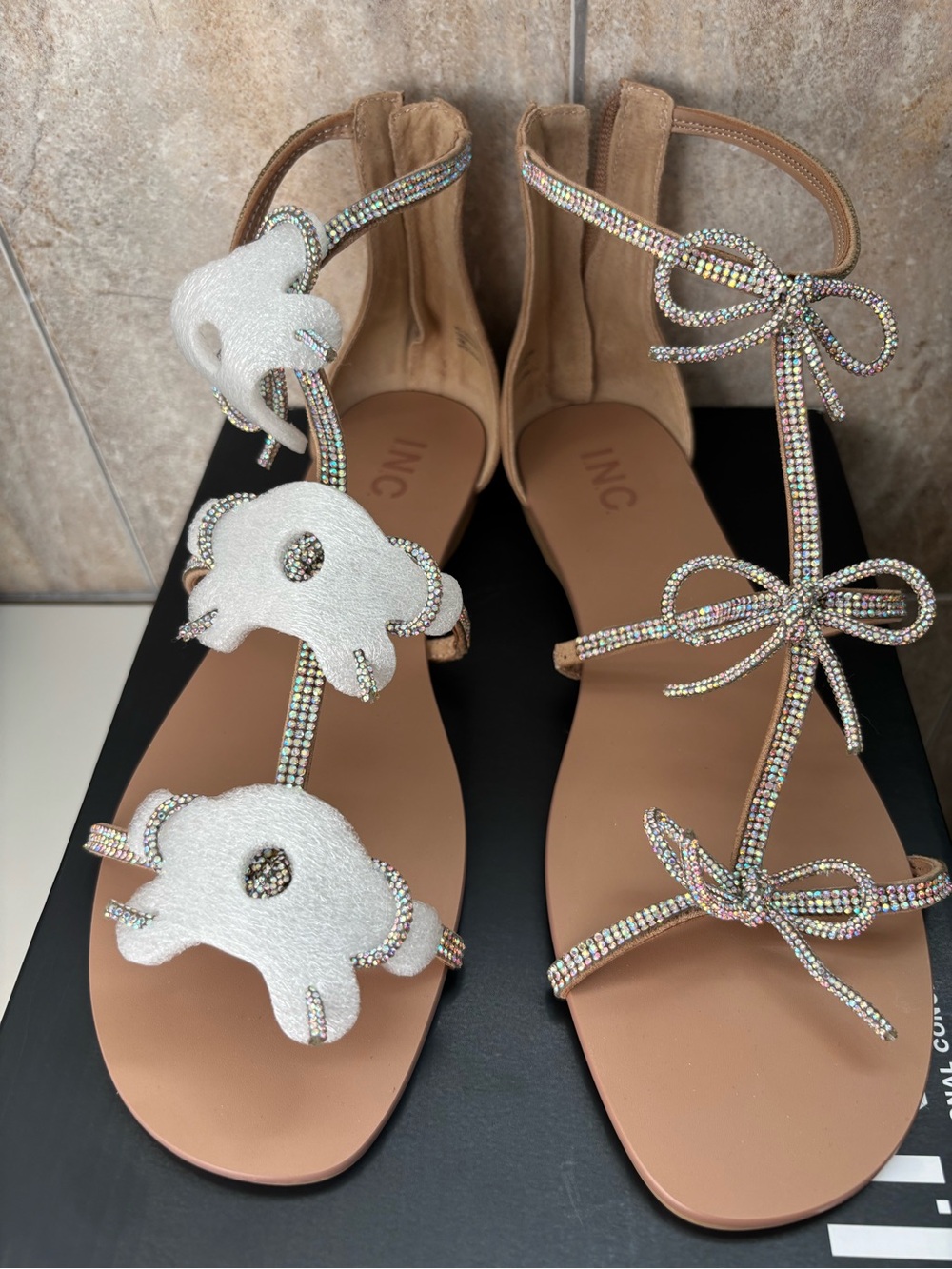INC International Concepts Womens Gertrudis flat sandals